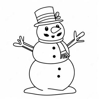 Frosty Snowman Coloring Page 4790-3813