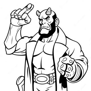 Hellboy Coloring Pages