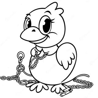 Gangster Tweety Bird With Gold Chains Coloring Page 48004-37956