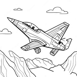 A10 Warthog Flying High Coloring Page 48034-37977