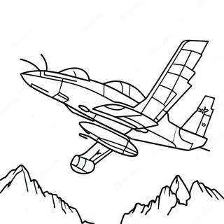 A10 Warthog Flying High Coloring Page 48034-37978