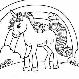 Afro Unicorn Coloring Pages