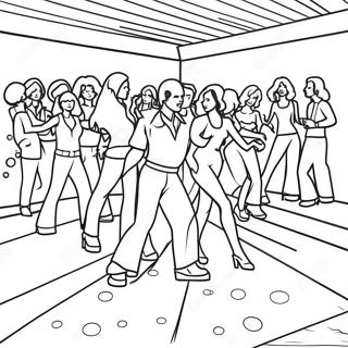 1970's Disco Coloring Pages