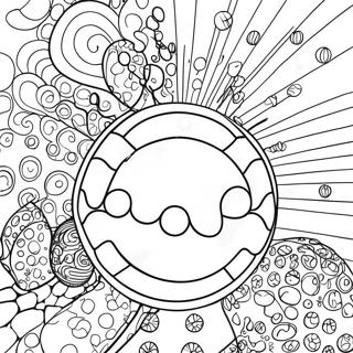 Groovy 1970 S Disco Ball Coloring Page 48084-38026