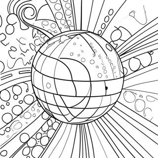 Groovy 1970 S Disco Ball Coloring Page 48084-38027