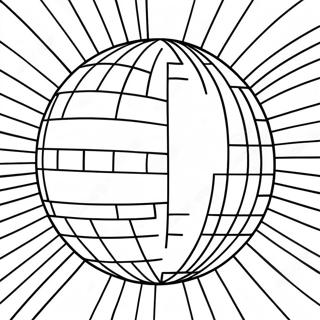 Groovy 1970 S Disco Ball Coloring Page 48084-38028