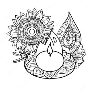 Diwali Festival Coloring Page 480-396