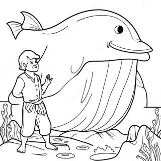 Jonah And The Whale Coloring Page 4810-3830