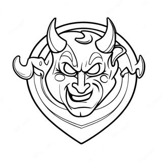 New Jersey Devils Logo Coloring Page 48133-38066