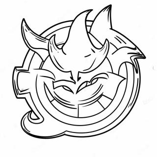 New Jersey Devils Logo Coloring Page 48133-38067