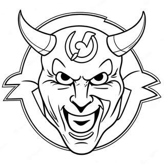 New Jersey Devils Logo Coloring Page 48133-38068