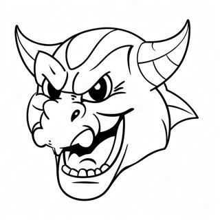 New Jersey Devils Mascot Coloring Page 48134-38051