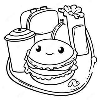 School Lunch Coloring Page 48143-38053