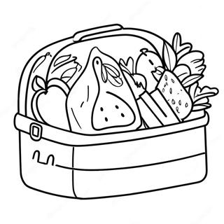 Healthy School Lunch Box Coloring Page 48144-38078