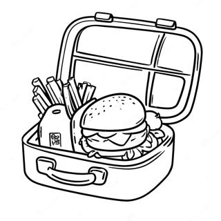 Healthy School Lunch Box Coloring Page 48144-38079