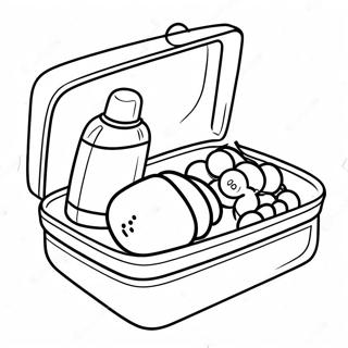 Healthy School Lunch Box Coloring Page 48144-38080