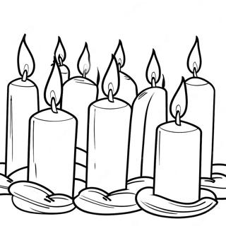 Candle Lighting Holocaust Remembrance Coloring Page 48154-38070