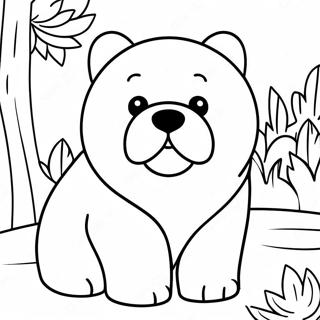 Chow Chow Puppy Coloring Page 48243-38138