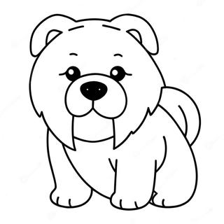 Chow Chow Puppy Coloring Page 48243-38139