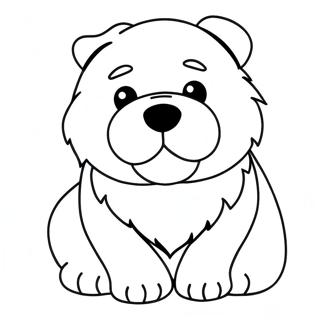 Chow Chow Puppy Coloring Page 48243-38140