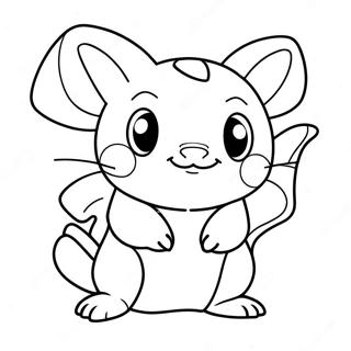 Raichu Coloring Page 4830-3846