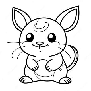 Raichu Coloring Page 4830-3847