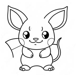 Raichu Coloring Page 4830-3848