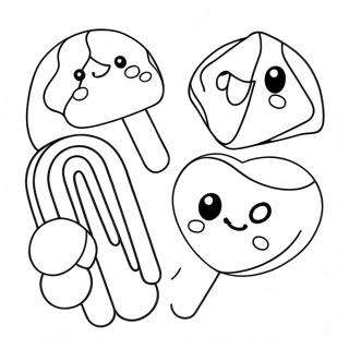 Cute Candy Food Coloring Page 48343-38227