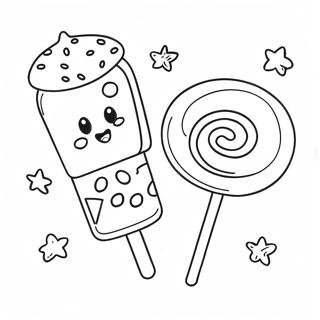 Cute Candy Food Coloring Page 48343-38228