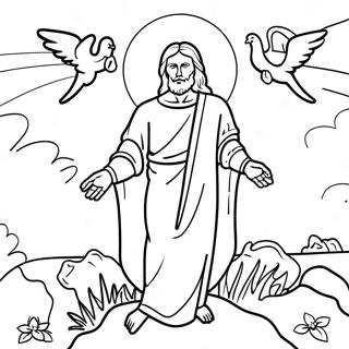 Resurrection Coloring Pages