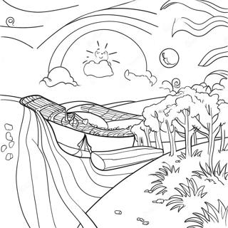 Starry Night Sky Coloring Page 48403-38274