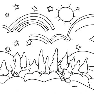 Starry Night Sky Coloring Page 48403-38275