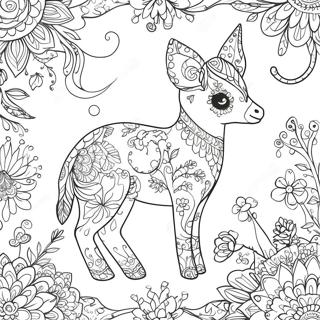 Johanna Basford 2017 Calendar Whimsical Animals Coloring Page 48504-38359