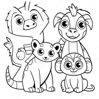 Madagascar Animals Coloring Page 4850-3859