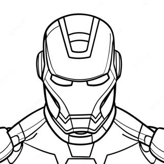 Iron Man Mask Coloring Pages