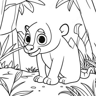 Madagascar Jungle Adventure Coloring Page 4851-3865