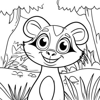 Madagascar Jungle Adventure Coloring Page 4851-3867