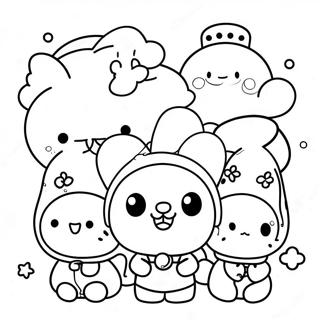 Sanrio Characters Coloring Page 48543-38383