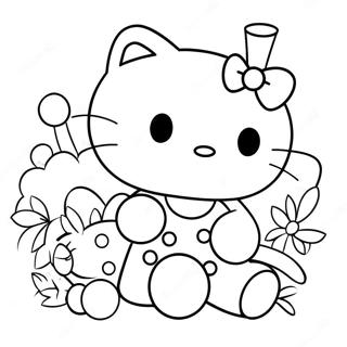 Hello Kitty With Friends Coloring Page 48544-38389