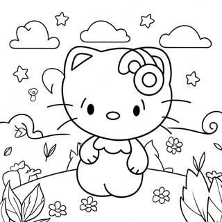 Hello Kitty With Friends Coloring Page 48544-38390