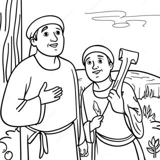 Parable Of The Two Sons Coloring Page 48553-38395