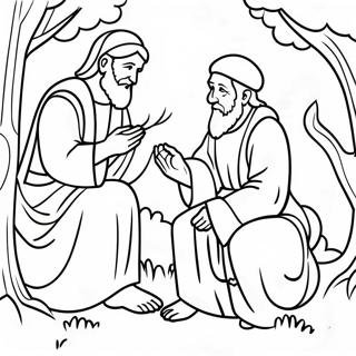 Parable Of The Two Sons Coloring Page 48553-38396