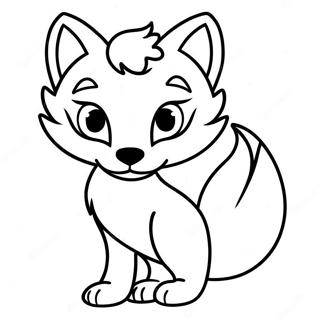 Cartoon Fox Coloring Page 48563-38399