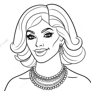 Drag Queen Coloring Pages