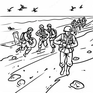 Ww2 D-Day Coloring Pages