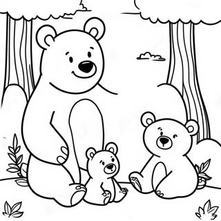 Bear Family Coloring Pages