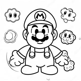 Colorful Mario Among Us Crewmate Coloring Page 48694-38510