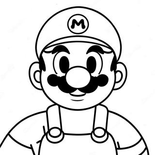 Colorful Mario Among Us Crewmate Coloring Page 48694-38511