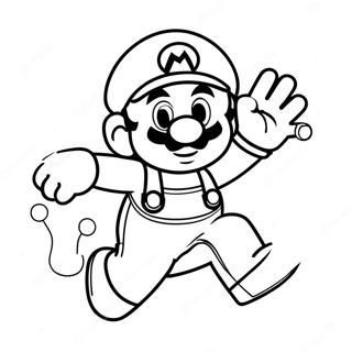 Colorful Mario Among Us Crewmate Coloring Page 48694-38512