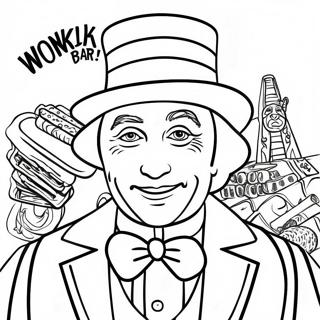 Wonka Bar Coloring Page 48723-38530